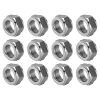 Stainless Steel Coupling Hex Nut - Set of 12