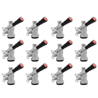 Set of Twelve Kegco KT85D-L Keg Couplers