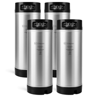 5 Gallon Ball Lock Keg - Rubber Handle - Set of 4