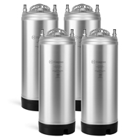 5 Gallon Ball Lock Keg - Strap Handle - Set of 4 NSF APPROVED