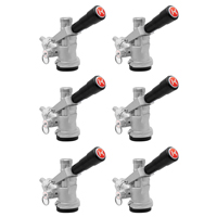 Set of 6 Kegco KT85D-L Keg Couplers