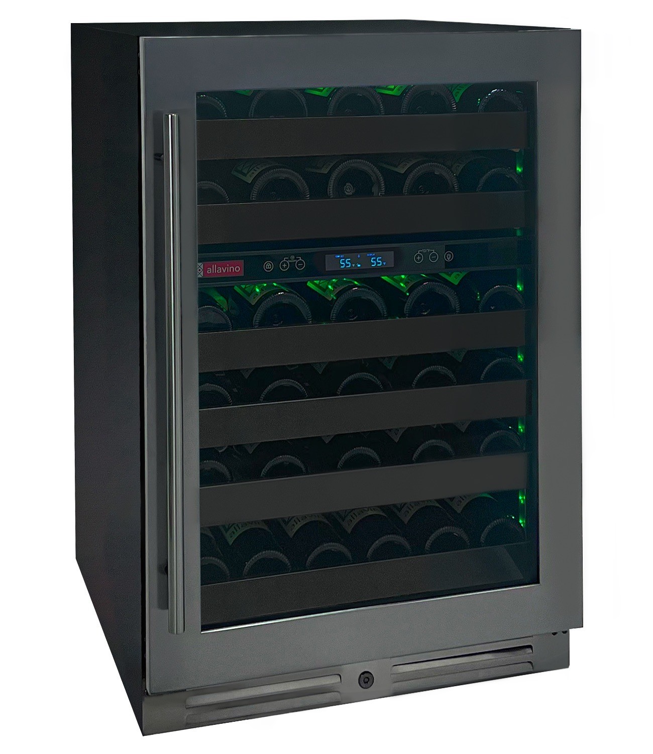 Allavino BDW5034D2BSR Dual Zone Right Hinge Black Stainless Steel Wine