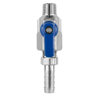 Regulator Ball Valve w/ 5/16 hose barb outlet