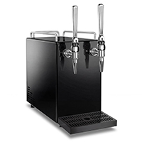 Kegco KHS-2CNBS Nitro Coffee Dispenser Countertop Unit - Black SS