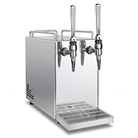 Kegco KHS-2CNMS Nitro Coffee Dispenser Countertop Unit - Mirror SS