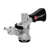 Set of 6 - D System Ergonomic Keg Coupler with Lever Handle and Stainless Steel Probe