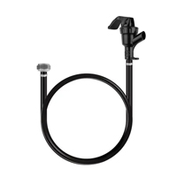 Picnic Faucet with Attached 2 Feet of Black Beer Line