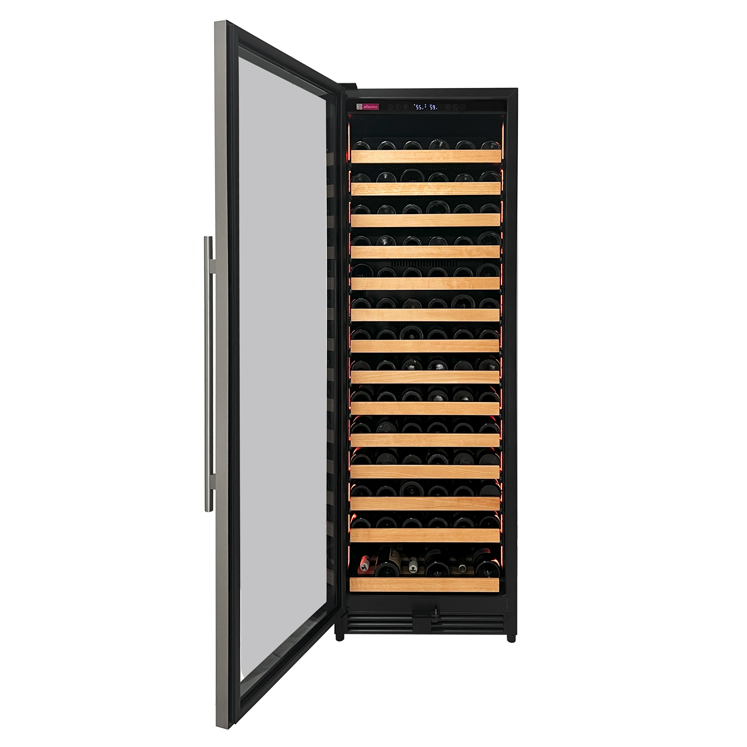 Allavino VSW16371S1SL Single Zone Left Hinge Stainless Steel Wine