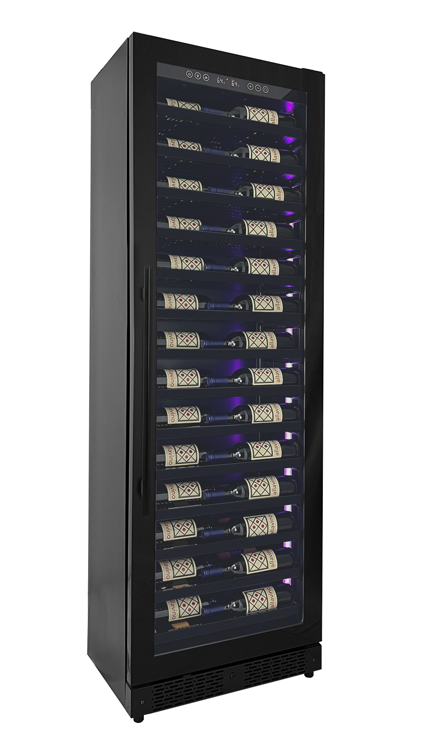 Allavino VSW6771S1BR Single Zone Right Hinge Black Shallow Wine Cooler
