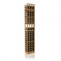 7' Three Column Display Wood Wine Rack
