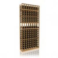7' Eight Column Display Wood Wine Rack