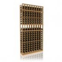7' Nine Column Display Wood Wine Rack