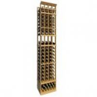 8' Four Column Display Wood Wine Rack