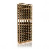 7' Seven Column Display Wood Wine Rack