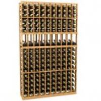 10 Column Display Wood Wine Rack