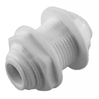 Push-In Tube Fitting - Bulkhead Adapter - 3/8