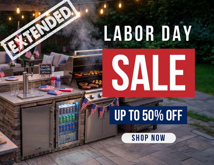 Labor Day deals extended up to 50&percnt; off savings Kegco Allavino sale kegerators&comma; wine refrigerators&comma; beverage centers and more instant savings with free shipping