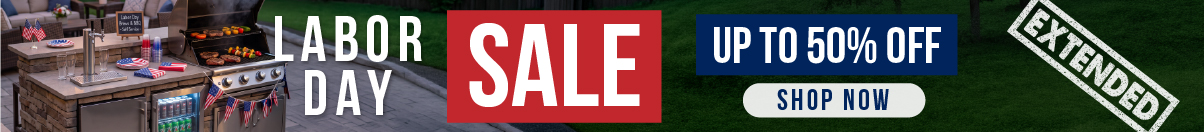 Labor Day extended deals up to 50% off savings Kegco Allavino sale kegerators, wine refrigerators, beverage centers and more instant savings with free shipping
