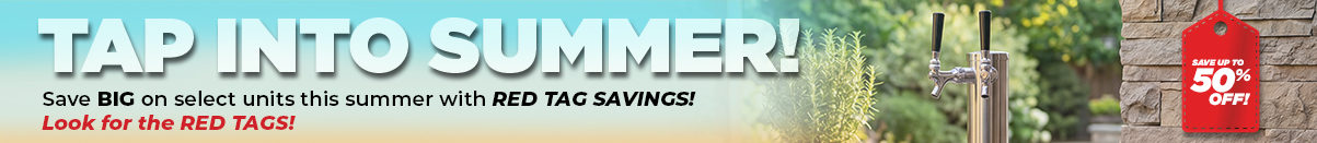 Summer sale deals up to 50&percnt; off savings Kegco Allavino sale kegerators&comma; wine refrigerators&comma; beverage centers and more instant savings with free shipping