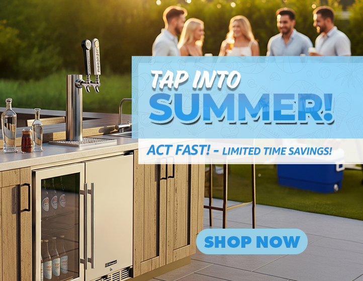 Tap into summer savings up to 40% off sale discount on kegerators, wine refrigerators, beverage centers and more instant savings with free shipping