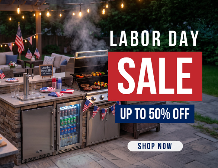 Labor Day deals up to 50&percnt; off savings Kegco Allavino sale kegerators&comma; wine refrigerators&comma; beverage centers and more instant savings with free shipping