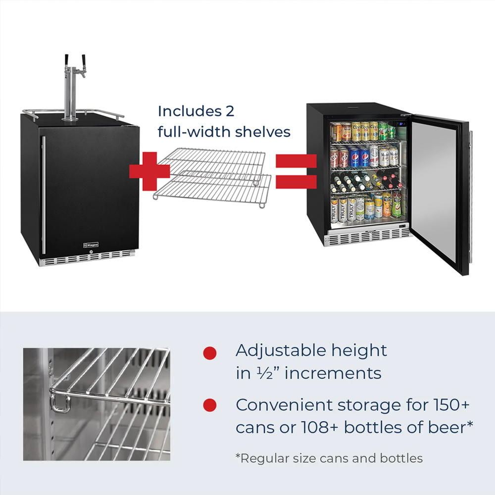 converts to a refrigerator beverage center