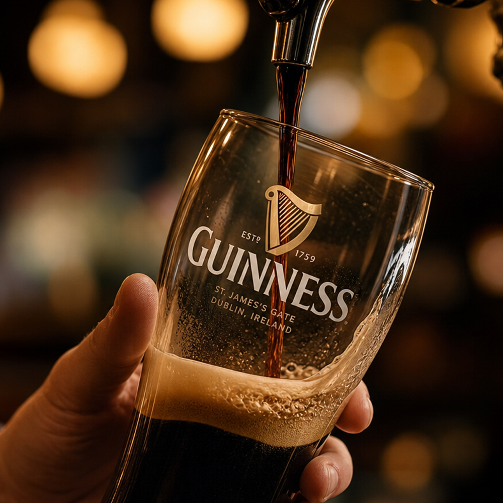 configured with stout faucet to pour guinness beer kegs