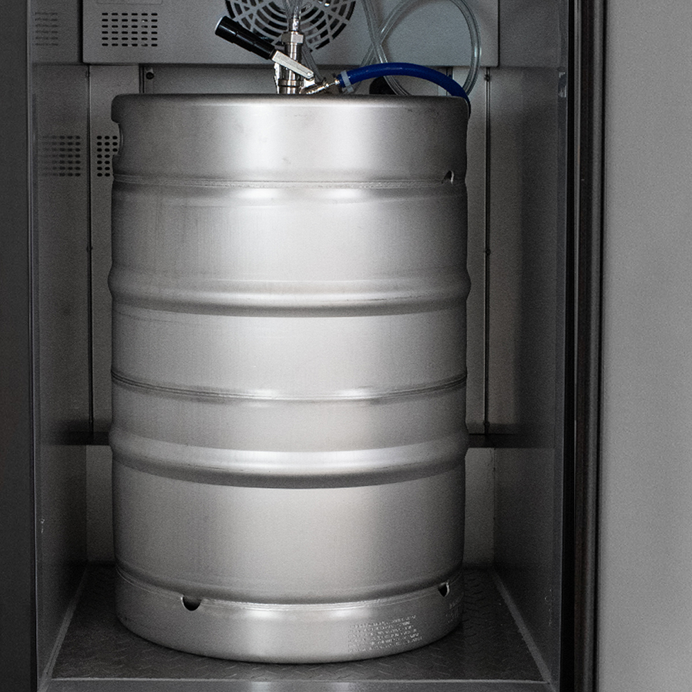 large interior easily holds full size keg