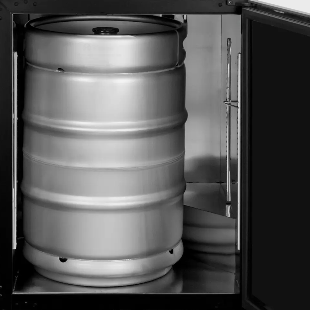 Fits one full size half barrel keg