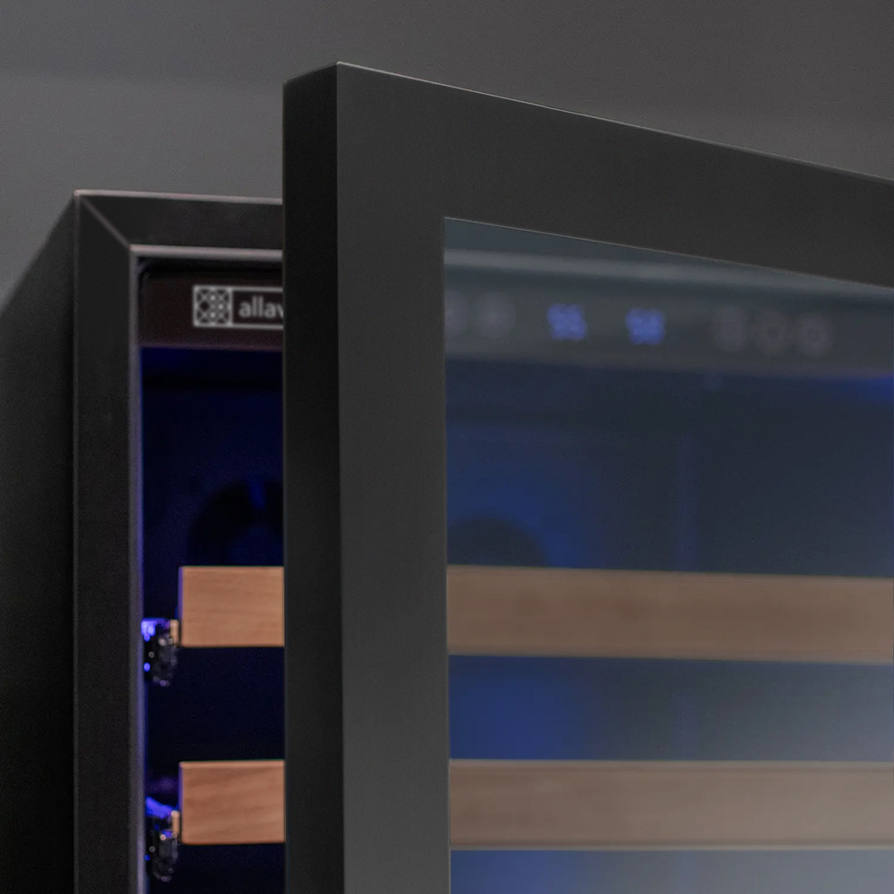 seamless black metal frame doors