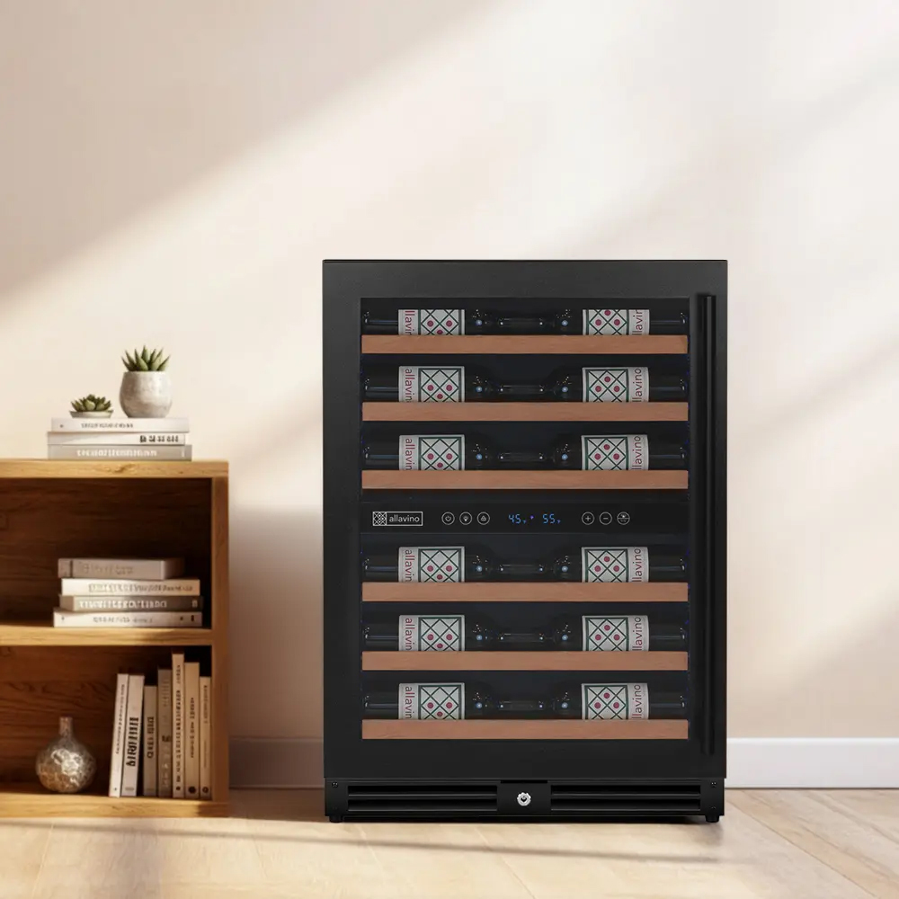 shallow 17 inch bookshelf depth wine cooler