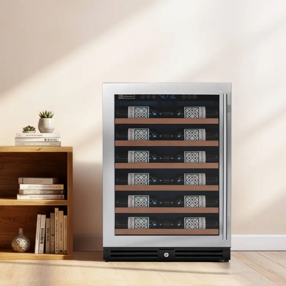 shallow 17 inch bookshelf depth wine cooler