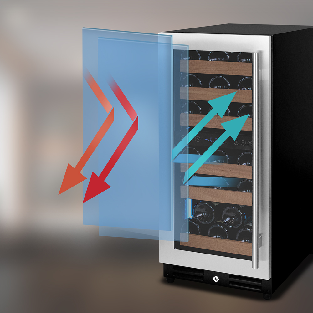 seamless stainless steel door frame resistant to fingerprints