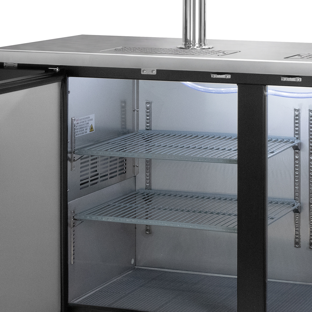 adjustable wire shelves for cans and bottles storage