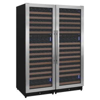 2X-VSW71LD-2S side-by-side 344 bottle wine refrigerator
