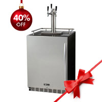 Kegco KOMHK38BSU-L-3 Beer Fridge
