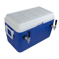 Double Faucet Jockey Box - 54 Qt., Two 3/8