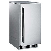 Outdoor Nugget Ice Maker 80 lbs. Drain Pump  - Stainless Steel Cabinet and Door
