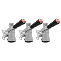 Open Box - (x3) D System Keg Tap - Black Lever Handle