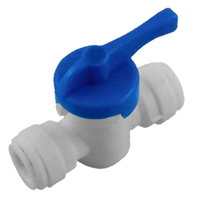 Push-In Tube Fitting - Shutoff- 1/4