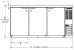 Beverage-Air BB72HC-1-F-S-27 Back Bar - Elevation View