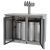Kegco XCK-2448S-3 3 tap commercial Kegerator