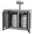 Kegco XCK-2448s-3 3 tap commercial Kegerator