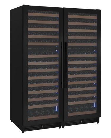 Allavino Reserva 2X-VSW15471D-2B black metal side-by-side wine refrigerators