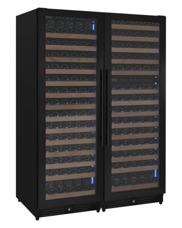 Allavino Reserva 3Z-VSW15471-B black metal side-by-side wine refrigerators