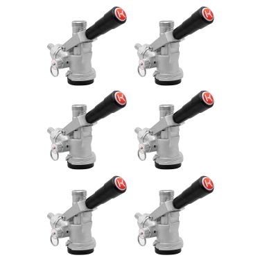 Set of 6 KT85D-L Keg Couplers