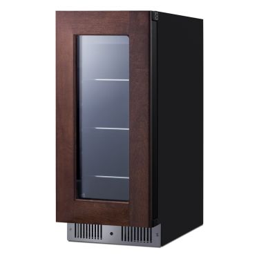 Summit CL156BV1PNR Beverage Center - Angled Empty