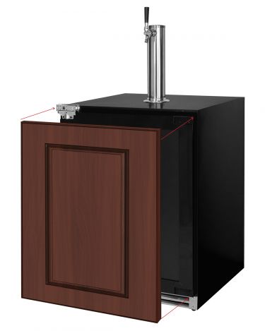 Kegco HBV24UPRL-1 panel ready homebrew kegerator