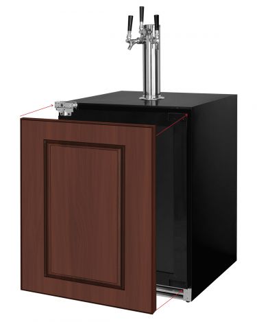 Kegco HBV24UPRL-3 panel ready homebrew kegerator