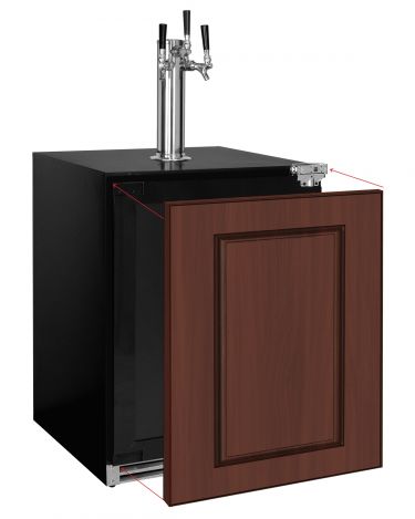 Kegco HBV24UPRR-3 homebrew panel ready kegerator
